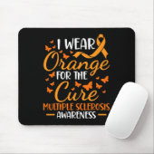 Draag Sinaasappel - Multiple Sclerosis Awareness S Muismat (Met muis)