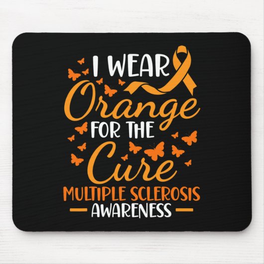 Draag Sinaasappel - Multiple Sclerosis Awareness S Muismat (Voorkant)