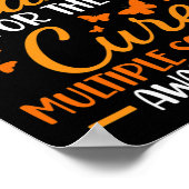 Draag Sinaasappel - Multiple Sclerosis Awareness S Poster (Hoek)