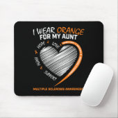 Draag Sinaasappel Tante Multiple Sclerosis Apparel Muismat (Met muis)