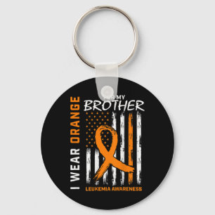 Draag Sinaasappel voor Brother Leukemia Awareness  Sleutelhanger