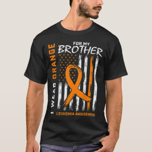 Draag Sinaasappel voor Brother Leukemia Awareness T-shirt