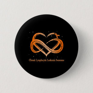 Draag Sinaasappel voor chronische lymfocytaire leu Ronde Button 5,7 Cm