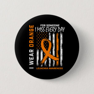 Draag Sinaasappel voor iemand die ik mis leukemie Ronde Button 5,7 Cm