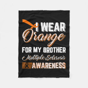 Draag Sinaasappel voor mijn broertje multiple scle Fleece Deken