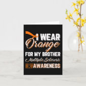 Draag Sinaasappel voor mijn broertje multiple scle Kaart (Gele Bloem)