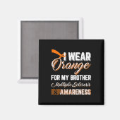 Draag Sinaasappel voor mijn broertje multiple scle Magneet (Voorkant / Achterkant)