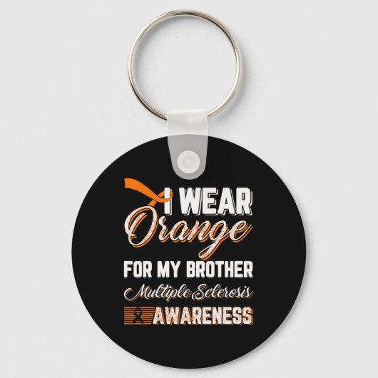 Draag Sinaasappel voor mijn broertje multiple scle Sleutelhanger (Voorkant)