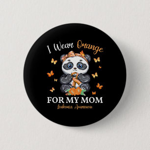 Draag Sinaasappel voor mijn moeder leukemie bewust Ronde Button 5,7 Cm