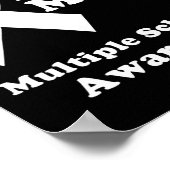 Draag Sinaasappel voor mijn moeder MS Multiple Scl Poster (Hoek)