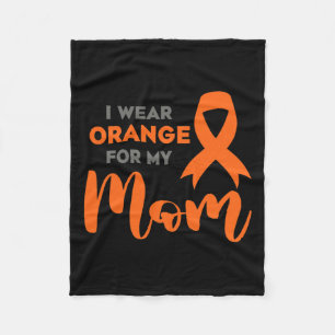 Draag Sinaasappel voor mijn moeder multiple sclero Fleece Deken