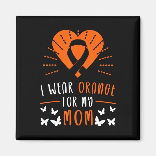 Draag Sinaasappel voor mijn moeder multiple sclero Magneet (Voorkant)