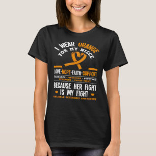Draag Sinaasappel voor mijn nicht mevrouw multiple T-shirt