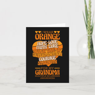 Draag Sinaasappel voor mijn oma Multiple Sclerose Kaart