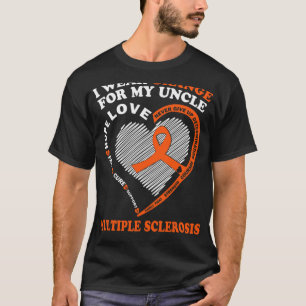 Draag Sinaasappel voor mijn oom multiple sclerose T-shirt