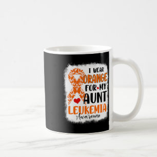 Draag Sinaasappel voor mijn tante Leukemie Awarene Koffiemok