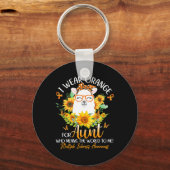 Draag Sinaasappel voor mijn tante MS Awareness Lla Sleutelhanger (Voorkant)