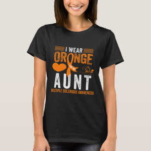 Draag Sinaasappel voor mijn tante MS Multiple Scle T-shirt