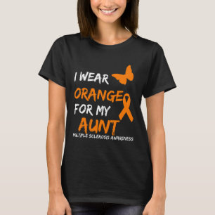 Draag Sinaasappel voor mijn tante multiple scleros T-shirt