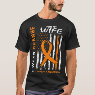 Draag Sinaasappel voor mijn vrouw Leukemie Awarene T-shirt