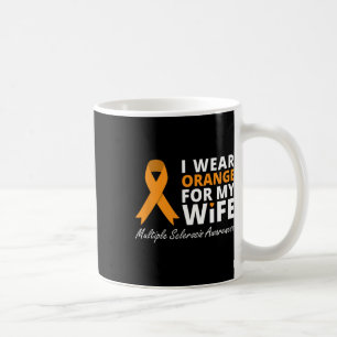 Draag Sinaasappel voor mijn vrouw MS Awareness Rib Koffiemok