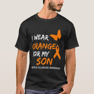 Draag Sinaasappel voor mijn zoontje multiple scler T-shirt