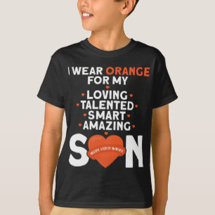 Draag Sinaasappel voor mijn zoontje multiple scler T-shirt
