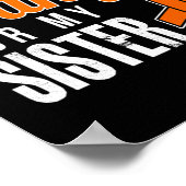 Draag Sinaasappel voor mijn zus leukemie bewustzij Poster (Hoek)