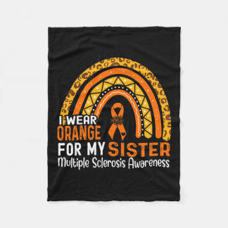 Draag Sinaasappel voor mijn zus multiple sclerose Fleece Deken