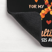 Draag Sinaasappel voor mijn zus multiple sclerose  Muismat (Hoek)