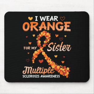 Draag Sinaasappel voor mijn zus multiple sclerose Muismat