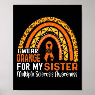Draag Sinaasappel voor mijn zus multiple sclerose Poster