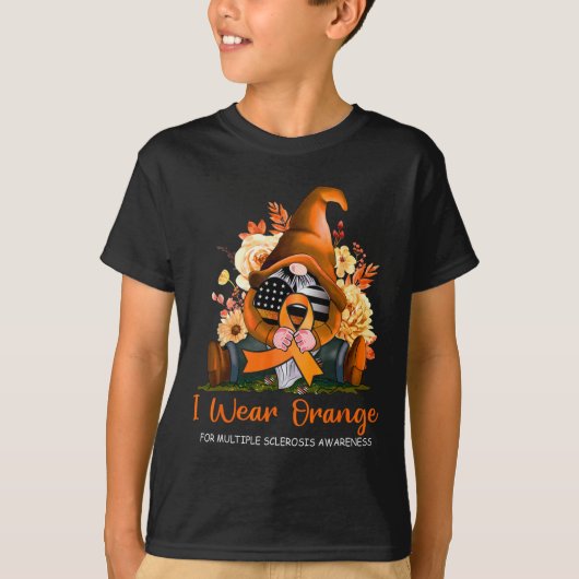 Draag Sinaasappel voor Multiple Sclerosis Awarenes T-shirt (Voorkant)