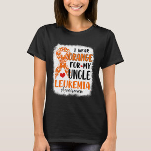 Draag Sinaasappel voor My Uncle Leukemia Awareness T-shirt