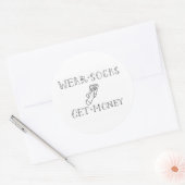 Draag Sokken Stickers (Envelop)