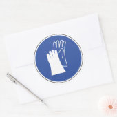 Draag Sticker van de Handschoenveiligheid (Envelop)