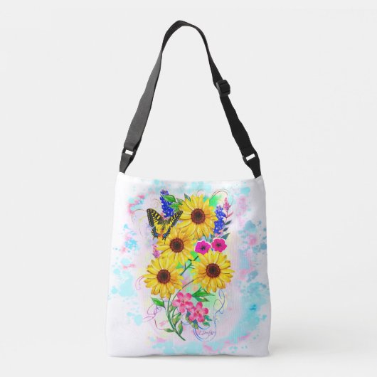 Draag tas-Pompoenen en specerijen en alles mooi Crossbody Tas (Achterkant)