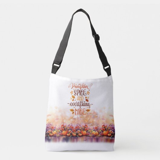 Draag tas-Pompoenen en specerijen en alles mooi Crossbody Tas (Voorkant)
