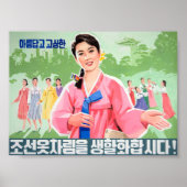 Draag traditionele Koreaanse kleding, mooi en gr Poster (Voorkant)