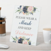 Draag u een maskergenderoverzicht reclamebord met voetstuk (Insitu)