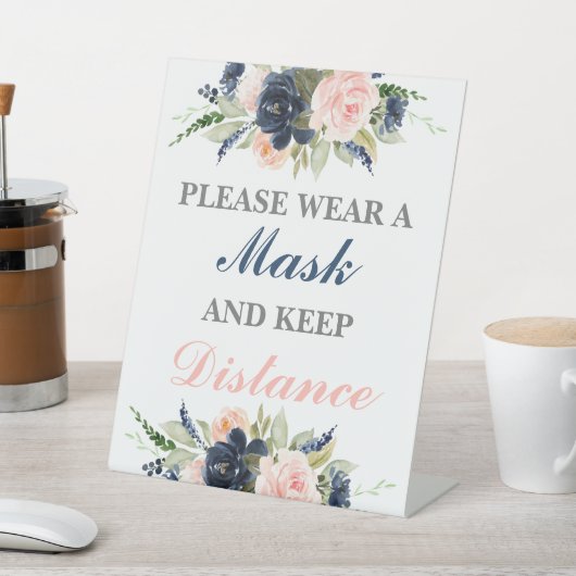 Draag u een maskergenderoverzicht reclamebord met voetstuk (Insitu)