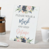 Draag u een maskergenderoverzicht reclamebord met voetstuk (Insitu)