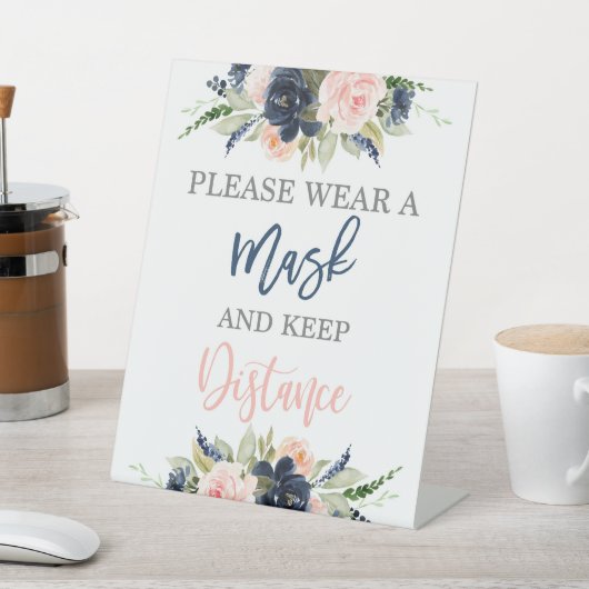 Draag u een maskergenderoverzicht reclamebord met voetstuk (Insitu)