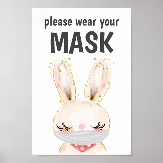 Draag u een maskerteken, masker vereist, bundel poster (Voorkant)