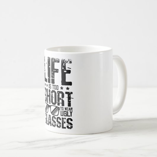 Draag Ugly Glasses Koffiemok (Voorkant rechts)