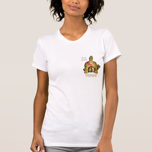 Draag uw Cartoon van het hart Kat T-shirt 01 (Voorkant)