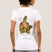 Draag uw Cartoon van het hart Kat T-shirt 01 (Achterkant)