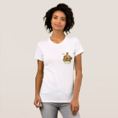 Draag uw Cartoon van het hart Kat T-shirt 01 (Voorkant volledig)