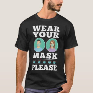 Draag uw Masker - Reddingsleven met maskers T-shirt