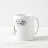 „Draag uw PBM!“  Koffiemok (Voorkant rechts)